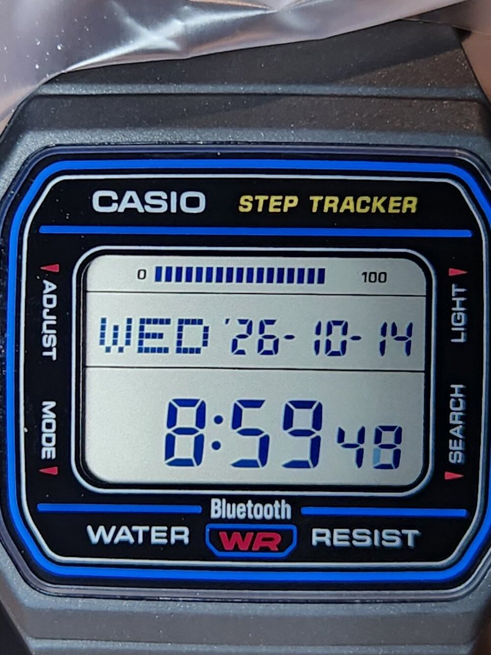 CASIO F-B100W-1ACF Watch. Bluetooth Step, Tracker. Black. Ships from USA. F-B100